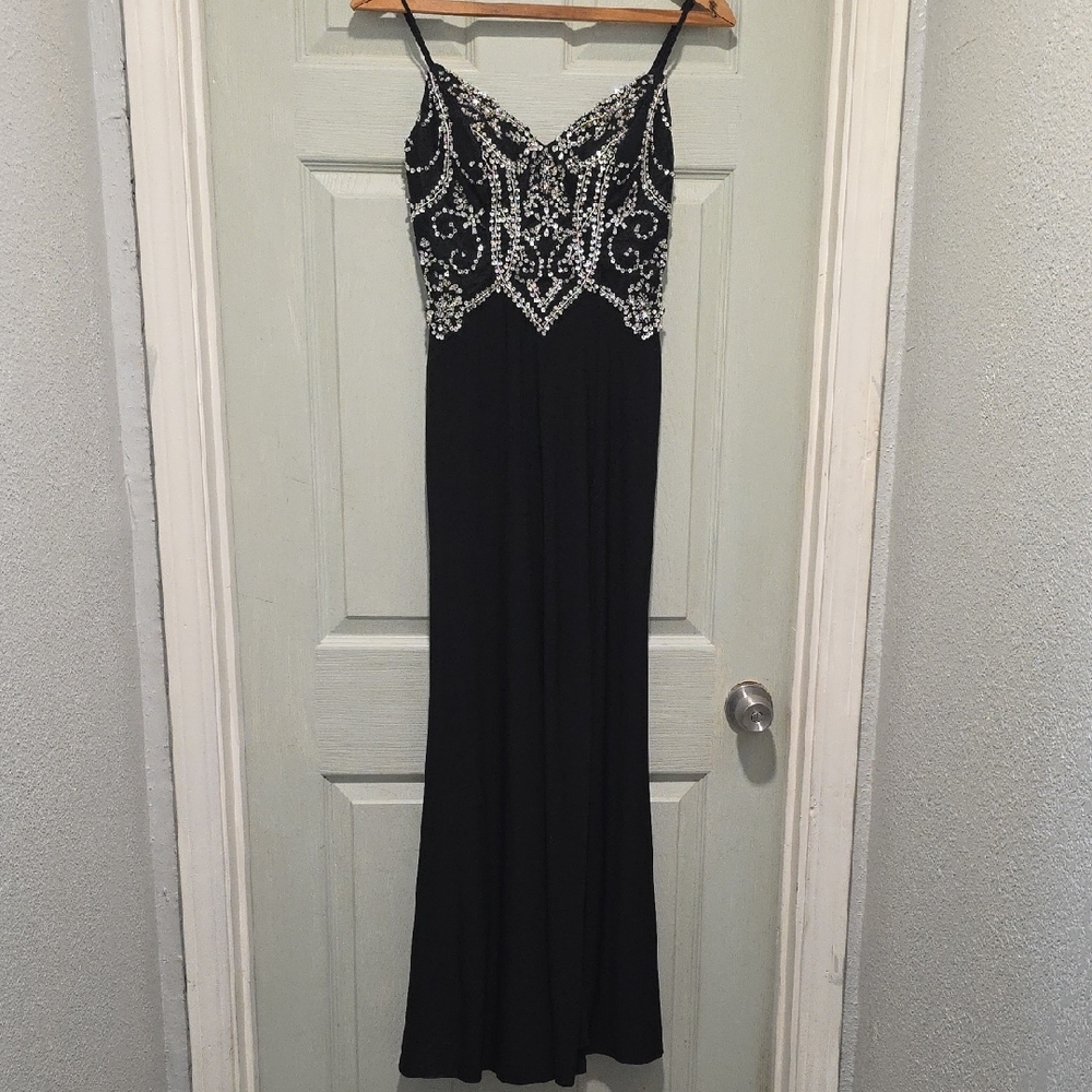 Say Yes To The Prom Black Evening Gown